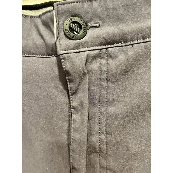 ORVIS Performance Tech Pants Mens 40x30 Gray Straight Water Repellant Flat Front - Picture 4 of 13